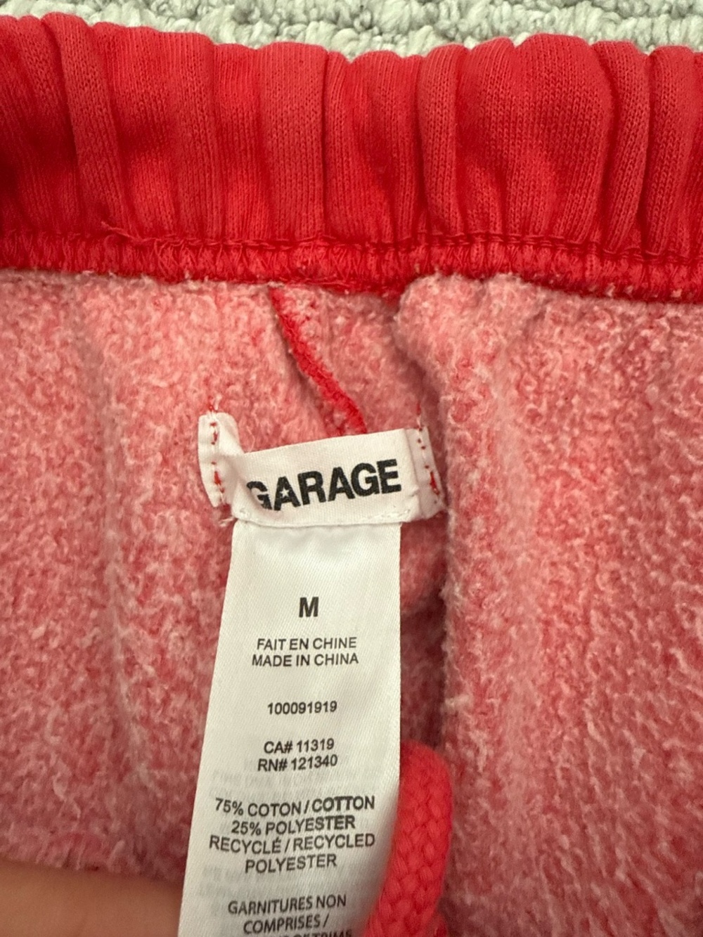 Garage Red Sweatpants for summer!!!! - Picture 3 of 3